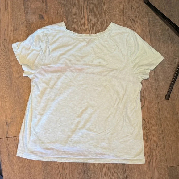 Tommy Hilfiger Womens T-Shirt Size XL Mint Embroidered Logo Flag Relaxed Fit EUC - Picture 4 of 8